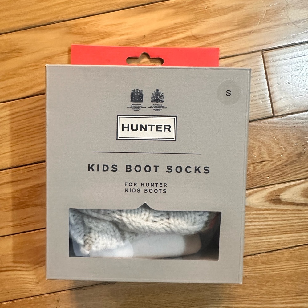 Hunter Kids Boot Socks | Small | Cream Fleece Liners for Rain Boots